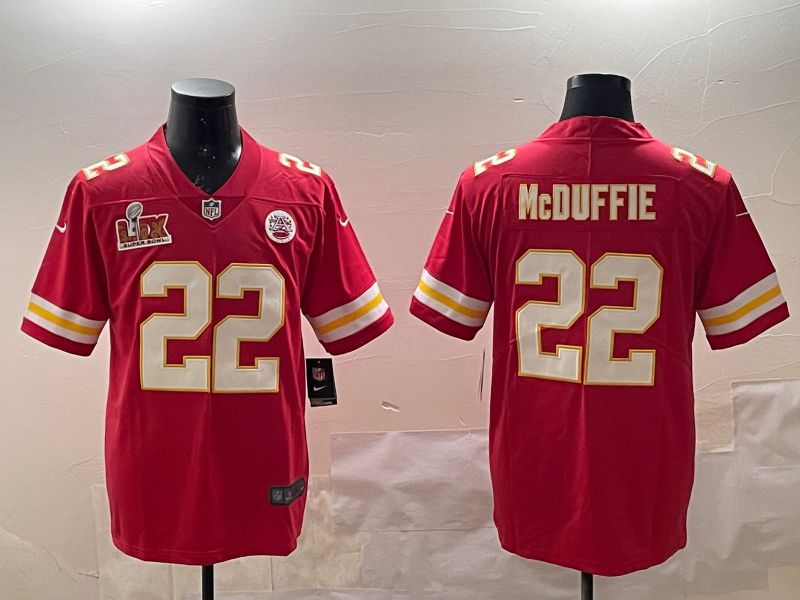 Men Kansas City Chiefs #22 Mcduffie Red Second generations 2025 Nike Limited NFL Jersey style 5